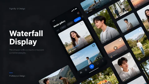 Waterfall Display: Elegantly Browse Your Telegram Media Library