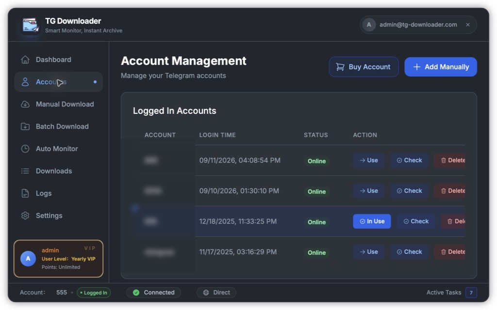 Account management