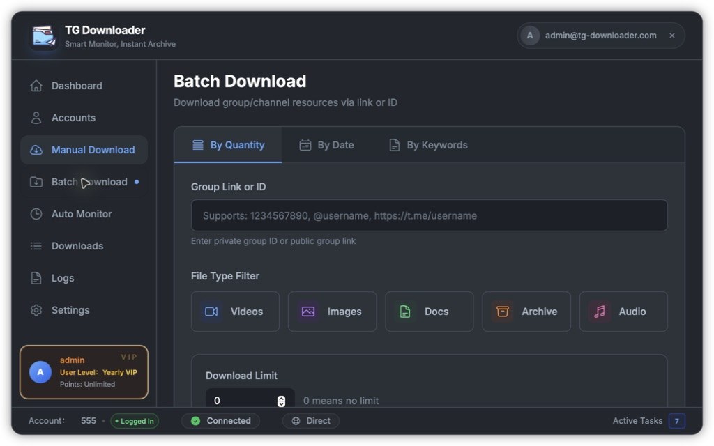 Batch download