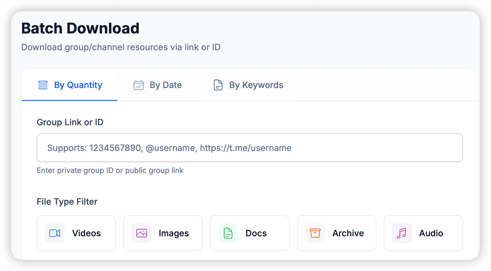 Batch Download Overview